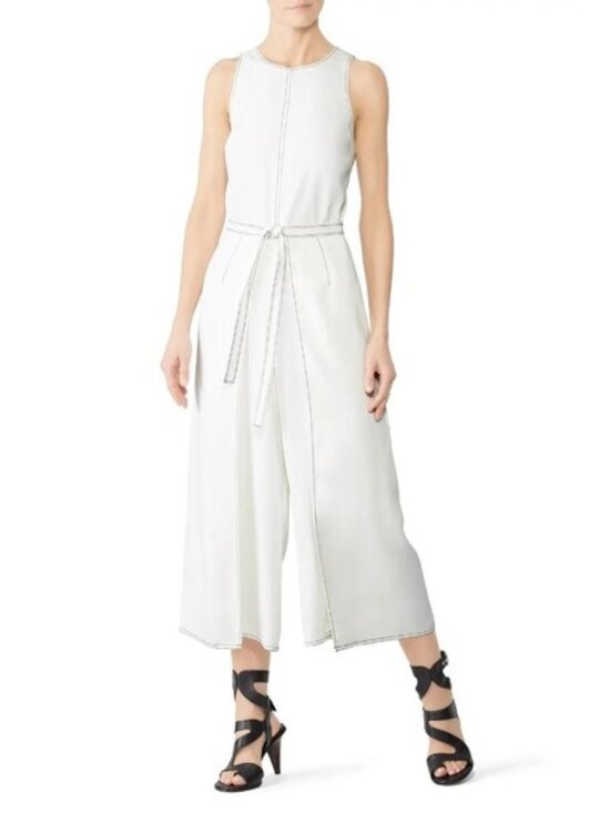 Joie Pants - R-52. Joie White Mairead Jumpsuit US 12